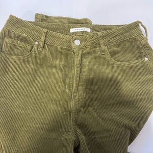 Green Pacsun Corduory Mom Jeans